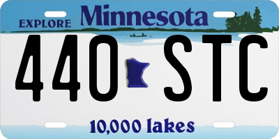 MN license plate 440STC
