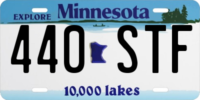 MN license plate 440STF