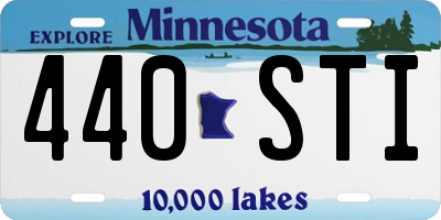 MN license plate 440STI