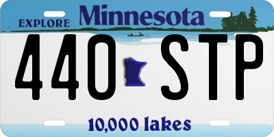 MN license plate 440STP
