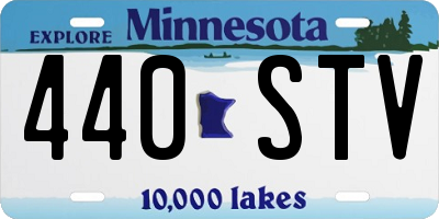 MN license plate 440STV