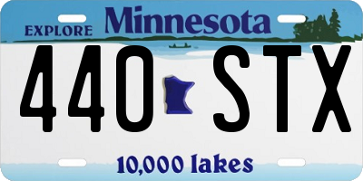 MN license plate 440STX