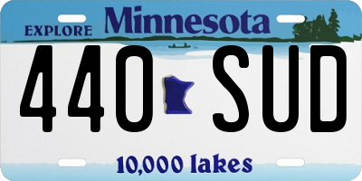 MN license plate 440SUD