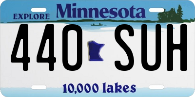 MN license plate 440SUH
