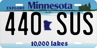 MN license plate 440SUS