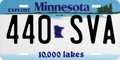 MN license plate 440SVA