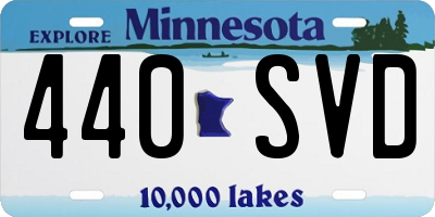 MN license plate 440SVD