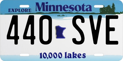 MN license plate 440SVE