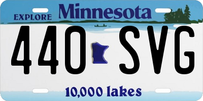 MN license plate 440SVG