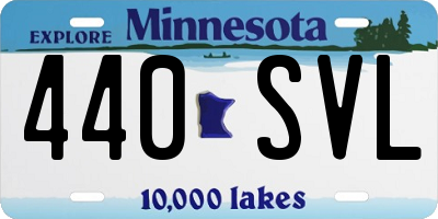 MN license plate 440SVL