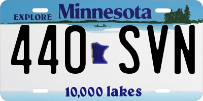 MN license plate 440SVN