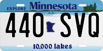 MN license plate 440SVQ