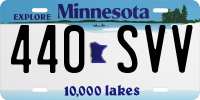 MN license plate 440SVV