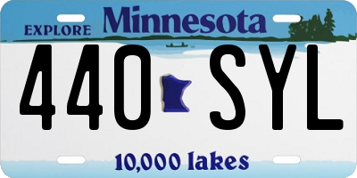 MN license plate 440SYL