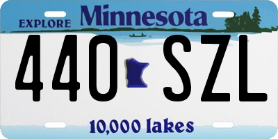 MN license plate 440SZL