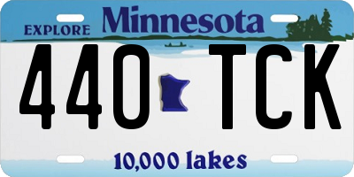 MN license plate 440TCK