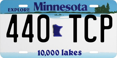 MN license plate 440TCP