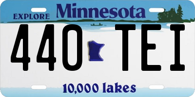 MN license plate 440TEI
