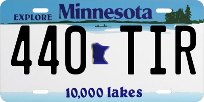 MN license plate 440TIR