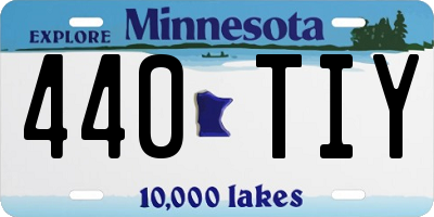 MN license plate 440TIY