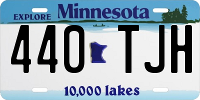 MN license plate 440TJH