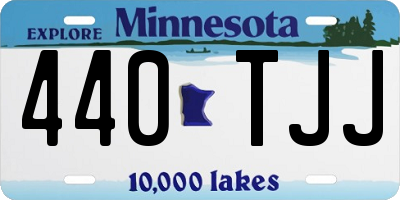 MN license plate 440TJJ