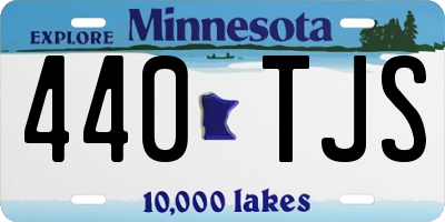 MN license plate 440TJS