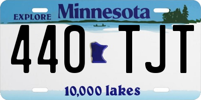 MN license plate 440TJT