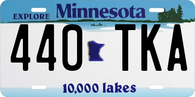 MN license plate 440TKA