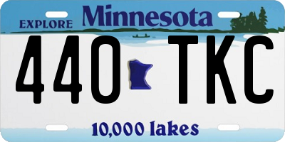 MN license plate 440TKC