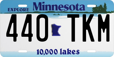 MN license plate 440TKM