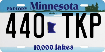 MN license plate 440TKP