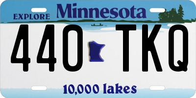 MN license plate 440TKQ