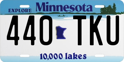 MN license plate 440TKU