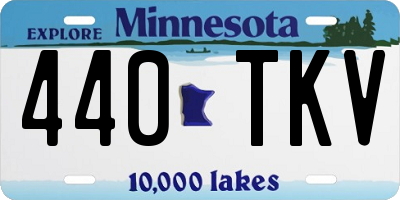 MN license plate 440TKV