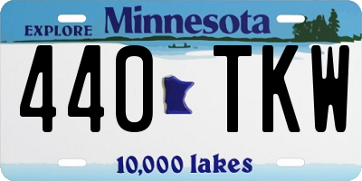 MN license plate 440TKW