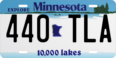 MN license plate 440TLA