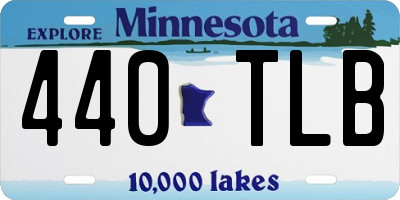MN license plate 440TLB