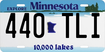 MN license plate 440TLI