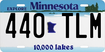MN license plate 440TLM