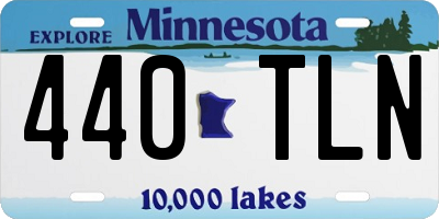 MN license plate 440TLN
