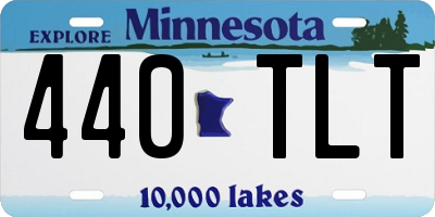 MN license plate 440TLT