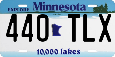 MN license plate 440TLX