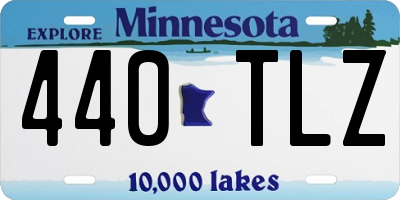 MN license plate 440TLZ