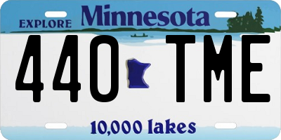 MN license plate 440TME