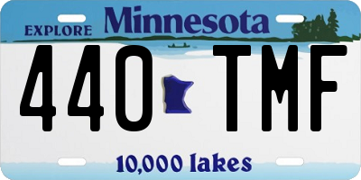MN license plate 440TMF