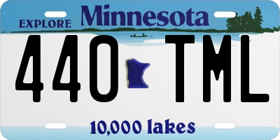 MN license plate 440TML