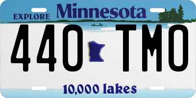 MN license plate 440TMO