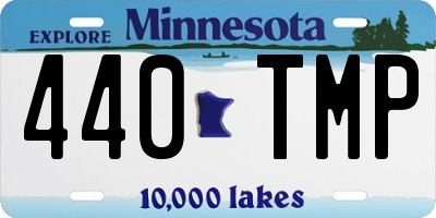 MN license plate 440TMP