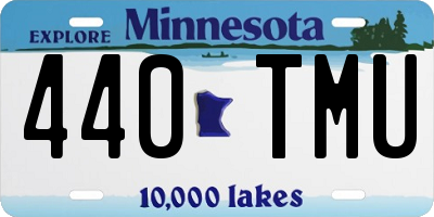 MN license plate 440TMU